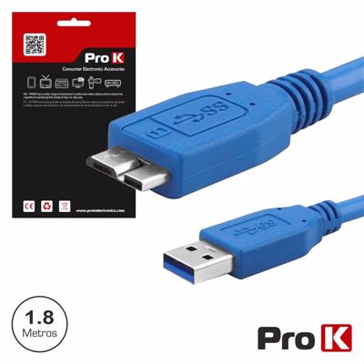 CABO USB A 3.0 MACHO/MICRO USB B MACHO 1.8M PROK