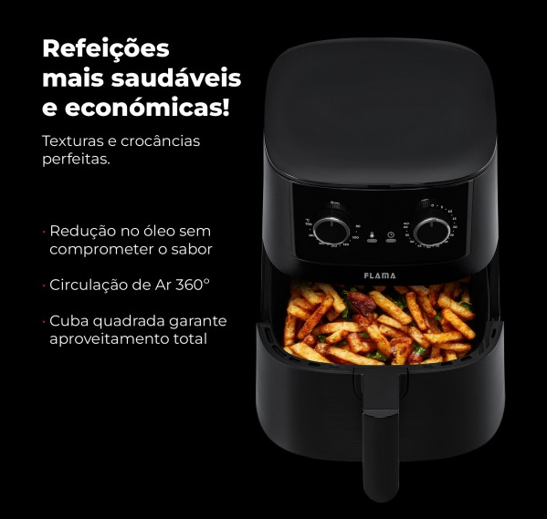 FRITADEIRA FLAMA AIR FRYER 4,2L - 646FL