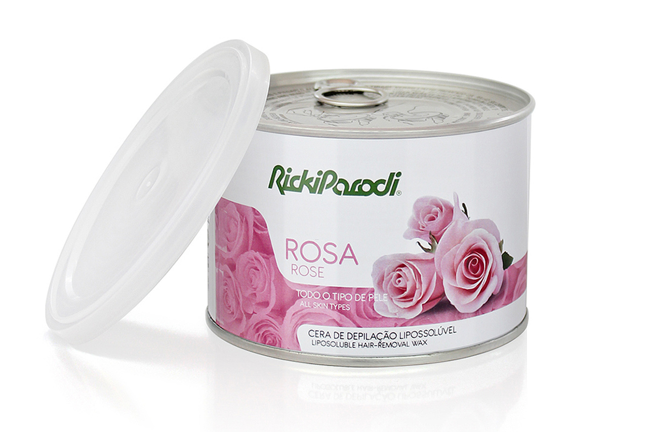 Cera Depilatória Lipossolúvel Rickiparodi Titânio Rosa 400 gr