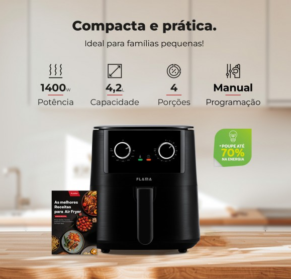 FRITADEIRA FLAMA AIR FRYER 4,2L - 646FL