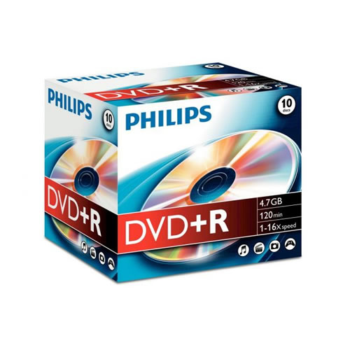 DVD+R PHILIPS PACK 10