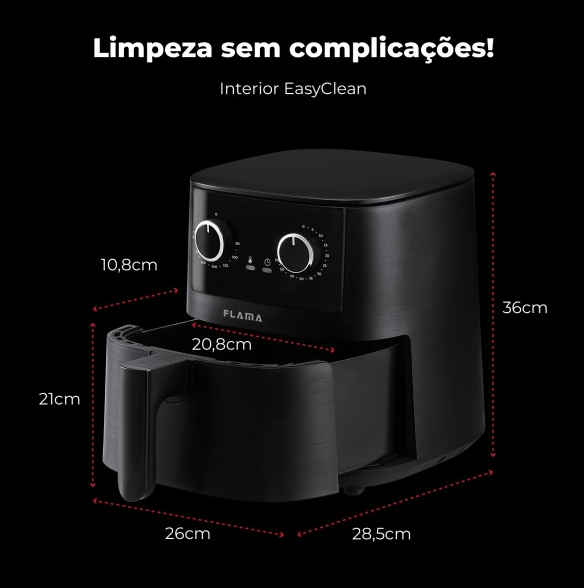 FRITADEIRA FLAMA AIR FRYER 4,2L - 646FL