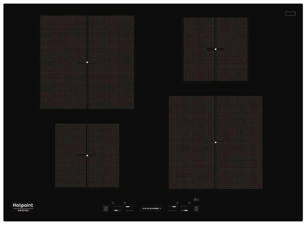 PLACA INDUCAO HOTPOINT KIS740B - 70CM - 7200W