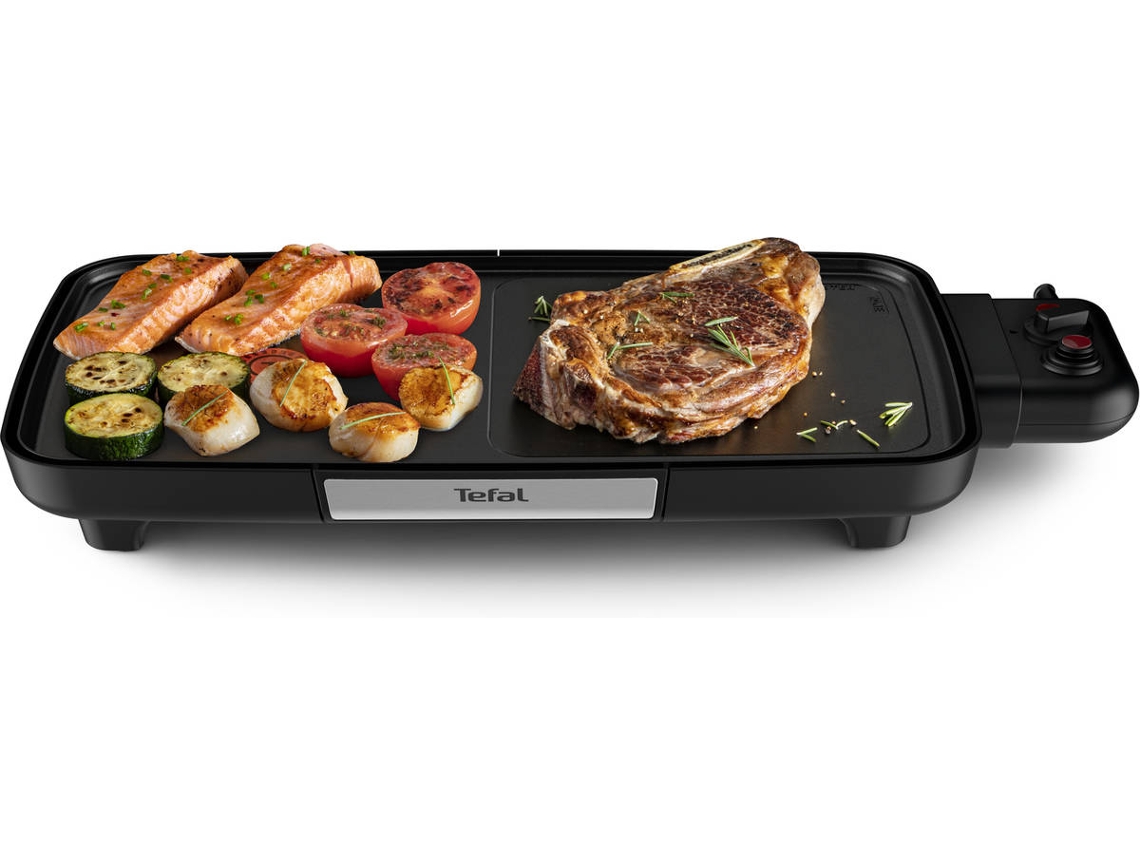 Grelhador de Mesa TEFAL CB641810 Plancha Booster (2200 W)