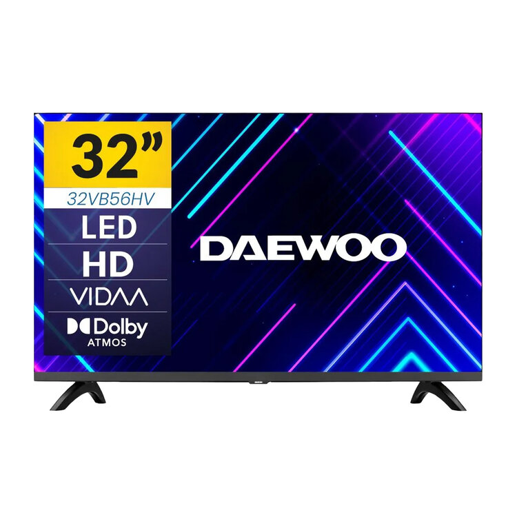 TV Daewoo LED 32VB56HV 32" HD 60Hz Smart TV VIDAA Dolby Audio