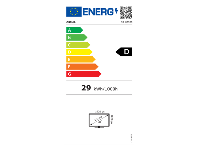 TV Orima 40" TV LED OR-40900