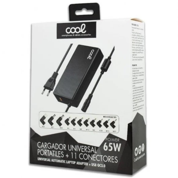 Cool Carregador Universal Automático USB-C 65W + 11 Conectores