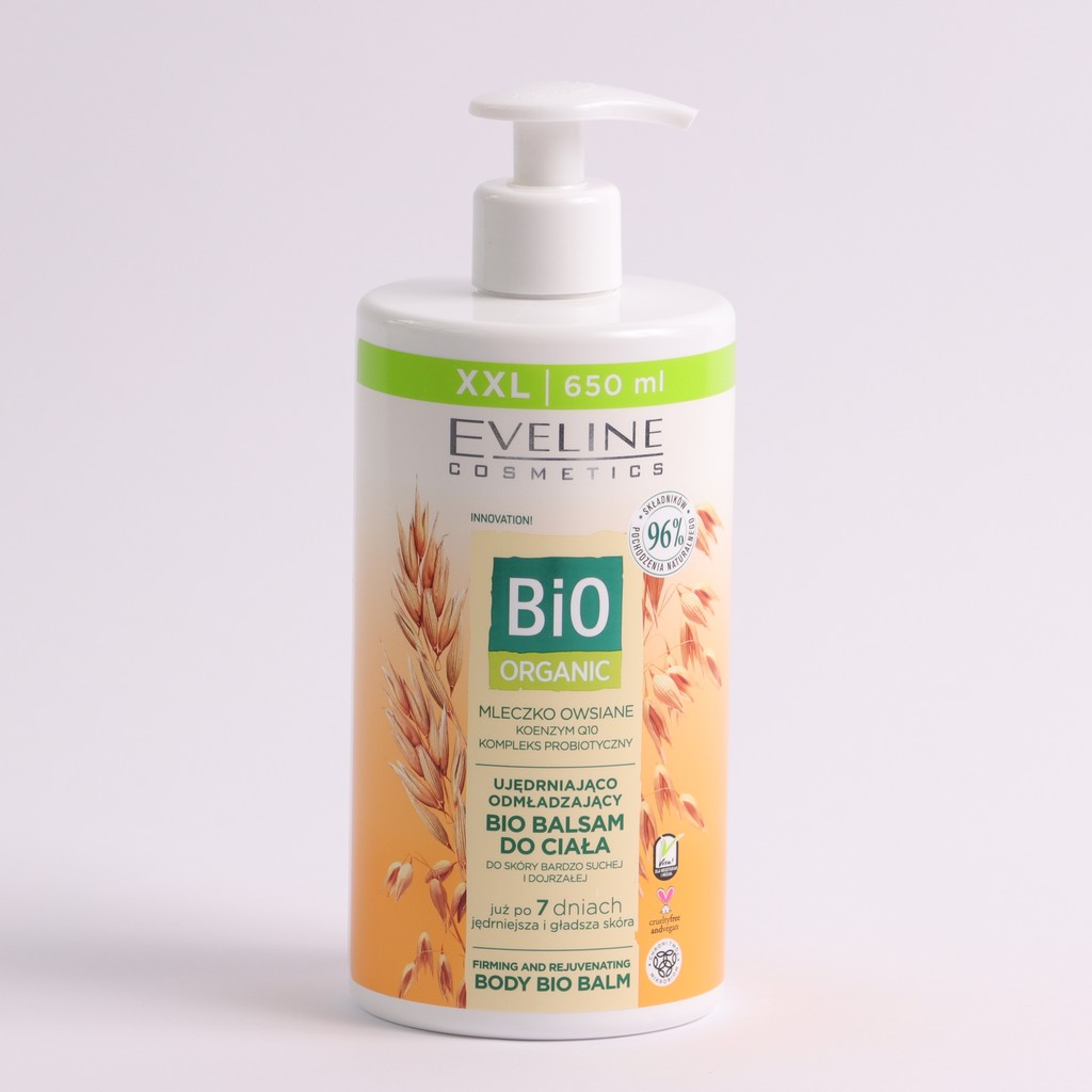 EVELINE Bio Organic Firming&Rejuvenating Body Balm Oat Milk 650ml