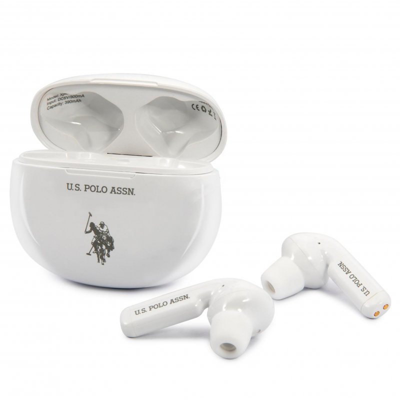 Auriculares Bluetooth Dual Pod Licença US Polo ASSN Branco